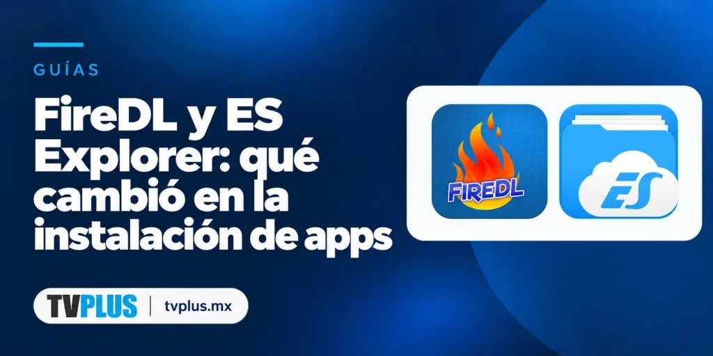 Portada de FireDL y ES Explorer con el título «FireDL y ES Explorer: qué cambió en la instalación de apps».